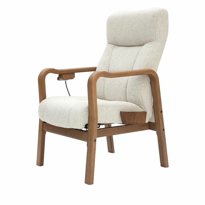 設置無料】冨士ファニチア 楽々チェア Comodo 座面高さ38cm 布張り 肘