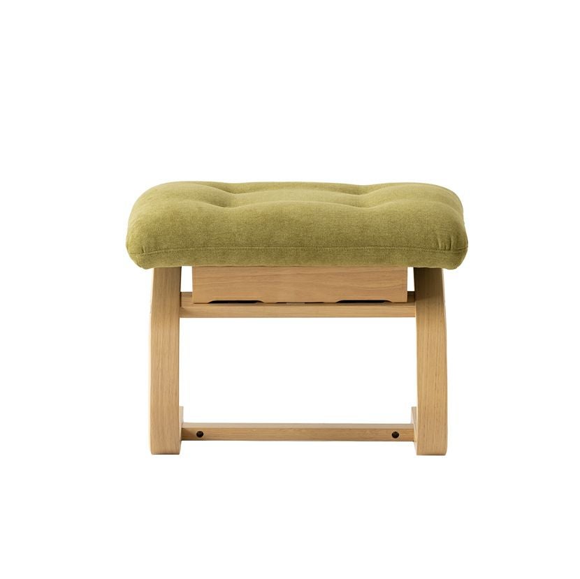 冨士ファニチア Agio スツール 布張り 成形合板 軽量 オットマン 完成