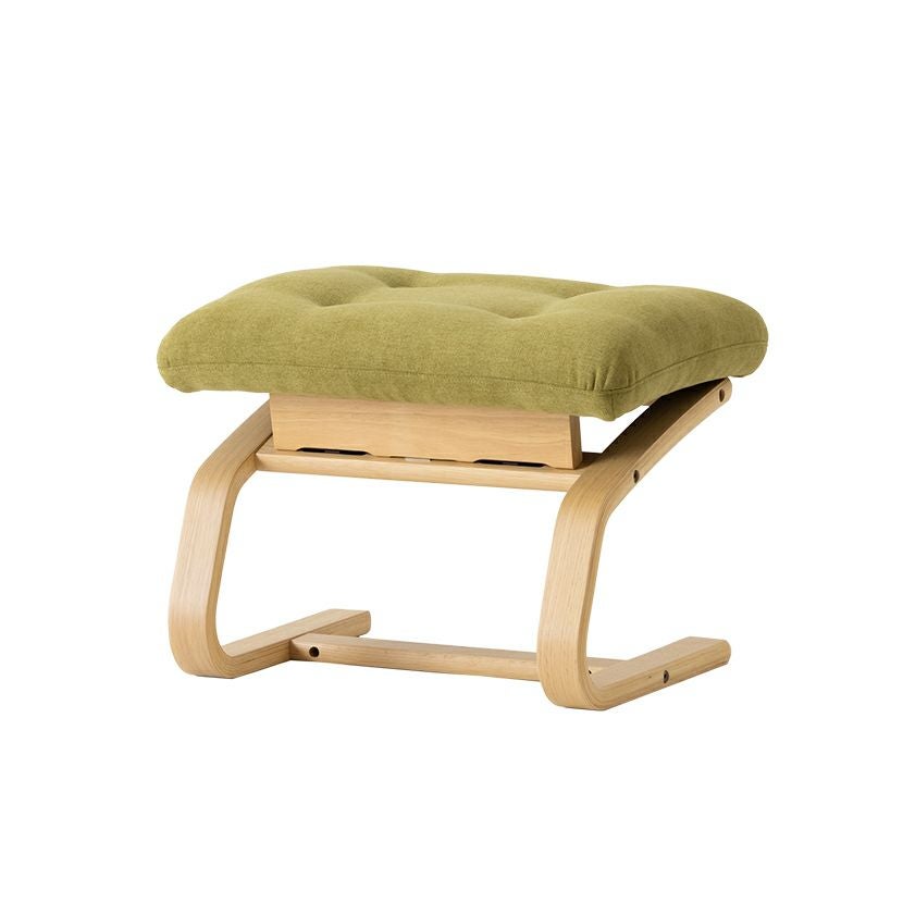 冨士ファニチア Agio スツール 布張り 成形合板 軽量 オットマン 完成