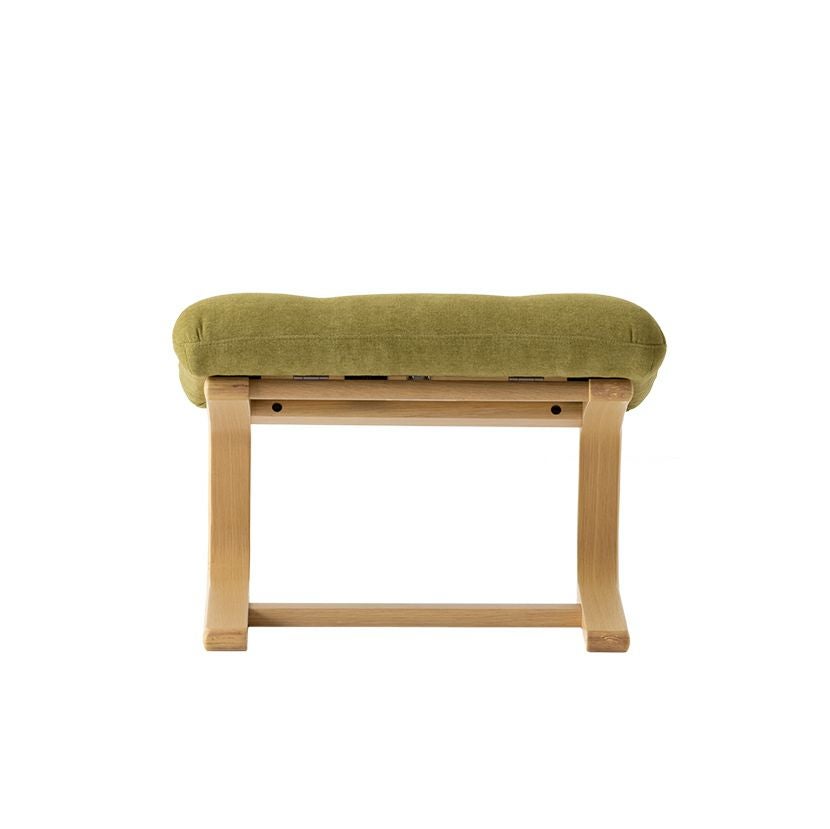 冨士ファニチア Agio スツール 布張り 成形合板 軽量 オットマン 完成