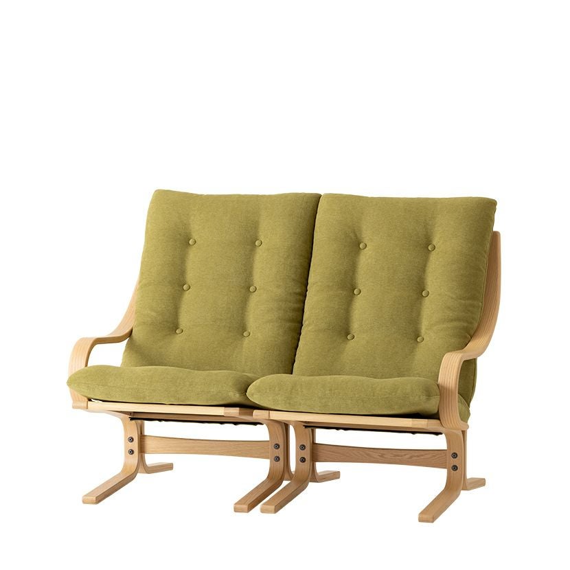 設置無料】幅124cm 2人掛け 冨士ファニチア Agio ソファ 布張り 成形