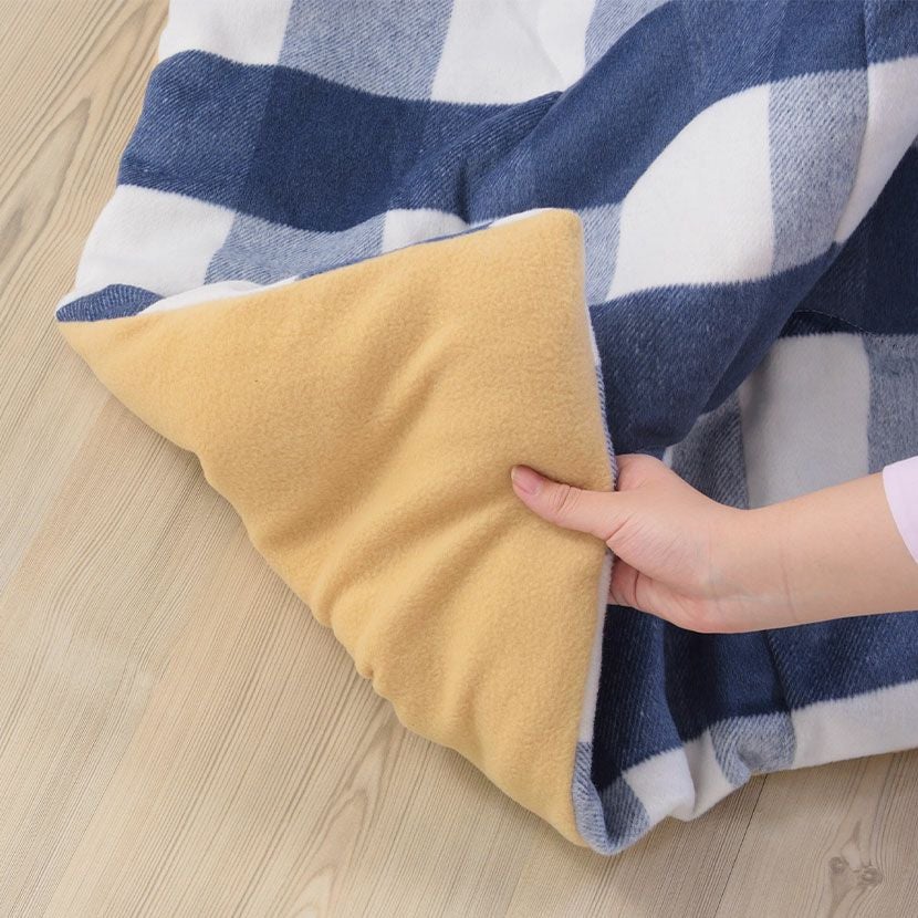 こたつ布団 正方形 大判 薄掛け 80×80cm以下対応 掛布団 ギンガム