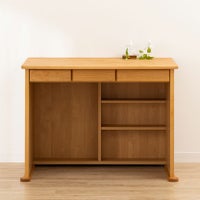 【堀田木工所】幅100cm 木製 学習デスク 日本製 ダック 天然木 無垢材 アルダー材 自然塗装 引出し付き フック付き 可動棚 学習机 勉強机 子供部屋 おしゃれ シンプル｜¥42,000の動画