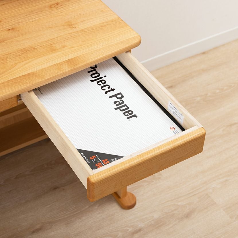 堀田木工所】幅100cm 木製 学習デスク 日本製 ダック 天然木 無垢材