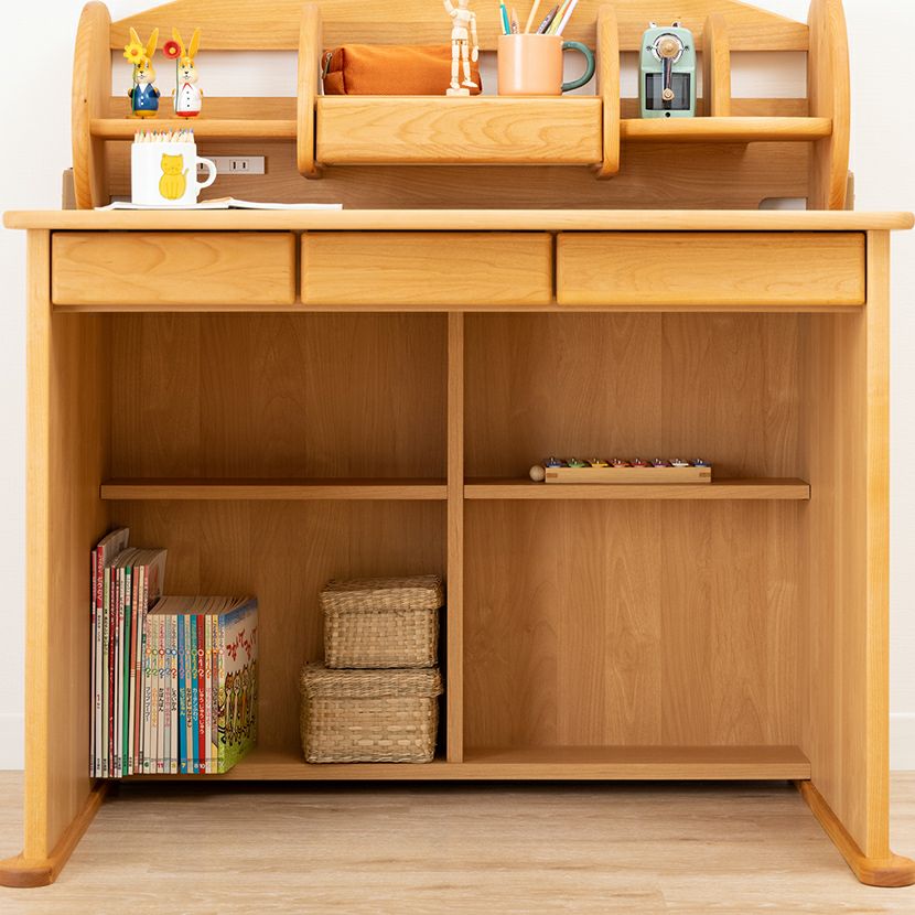 堀田木工所】幅100cm 木製 学習デスク 日本製 ダック 天然木 無垢材