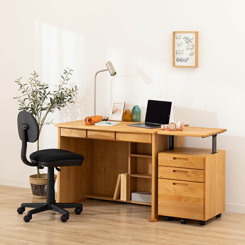 堀田木工所】幅100cm 木製 学習デスク 日本製 ダック 天然木 無垢材