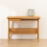 【堀田木工所】 幅100cm スキップ デスク 学習机 勉強机 アルダー材 自然塗装 日本製｜¥47,000の動画