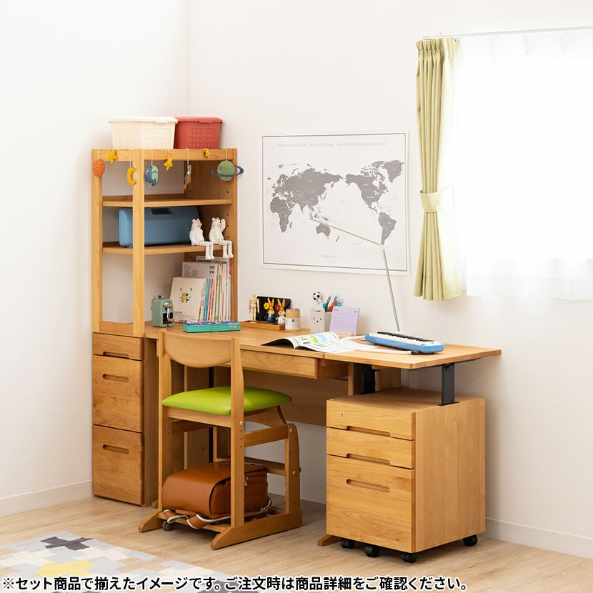 堀田木工所】 幅100cm サイン デスク 学習机 勉強机 アルダー材 自然