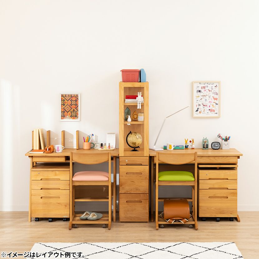 堀田木工所】 幅100cm サイン デスク 学習机 勉強机 アルダー材 自然