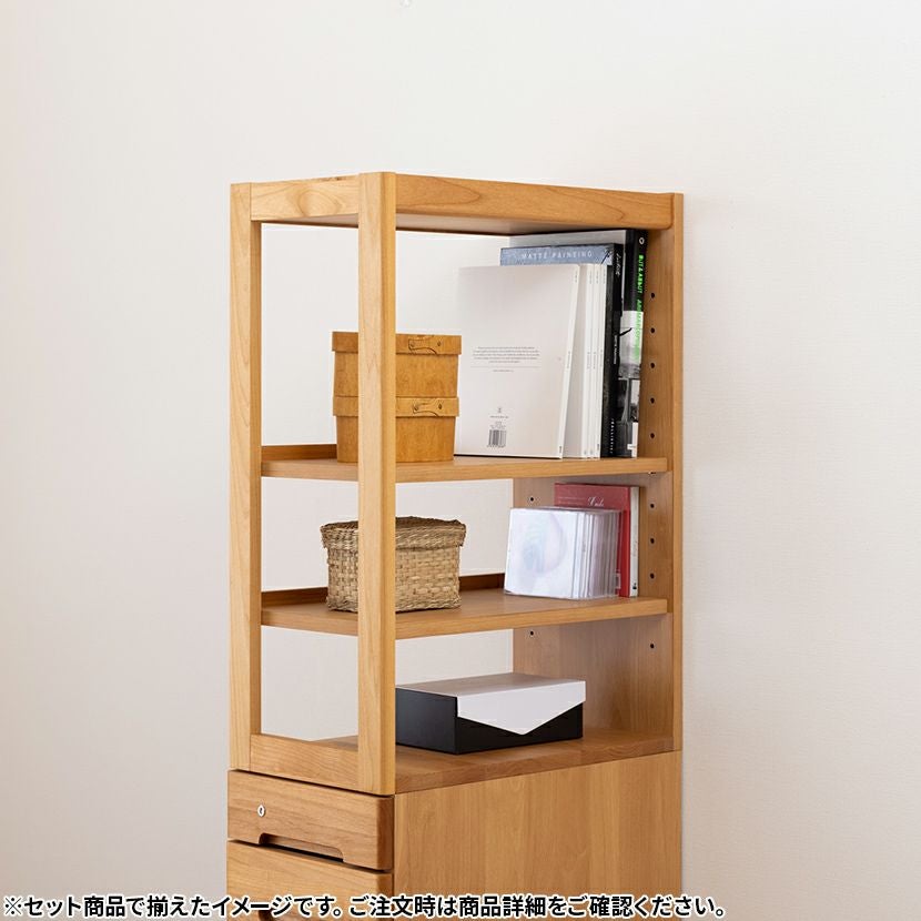 堀田木工所】 幅32.4cm サイン ラック上台 学習机 勉強机 アルダー材