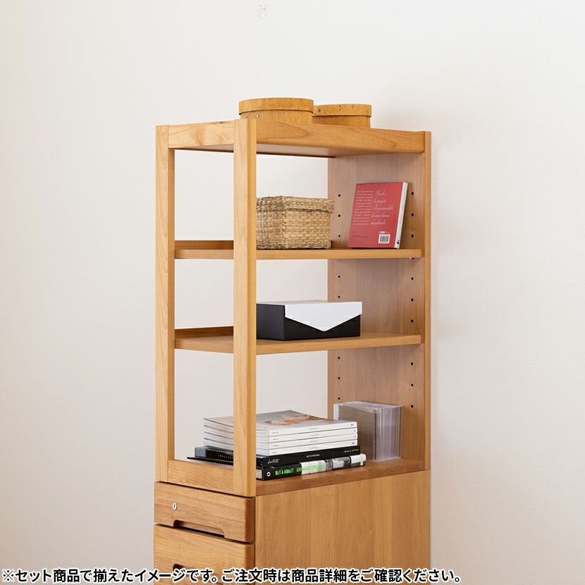 堀田木工所】 幅32.4cm サイン ラック上台 学習机 勉強机 アルダー材