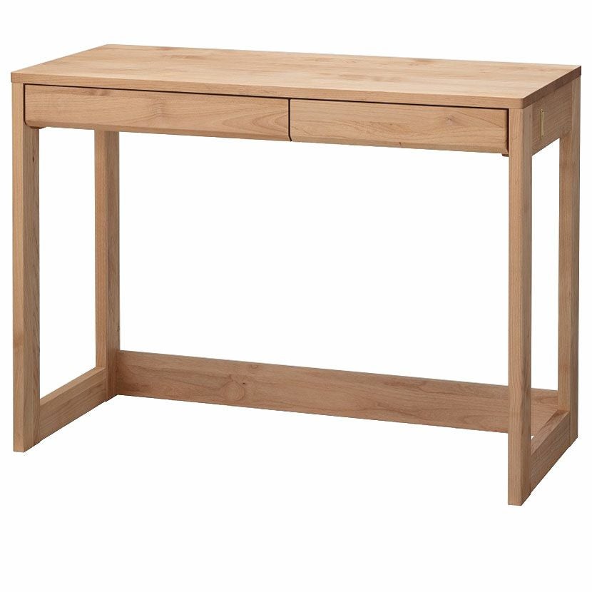 堀田木工所】 幅100cm サイン デスク 学習机 勉強机 アルダー材 自然