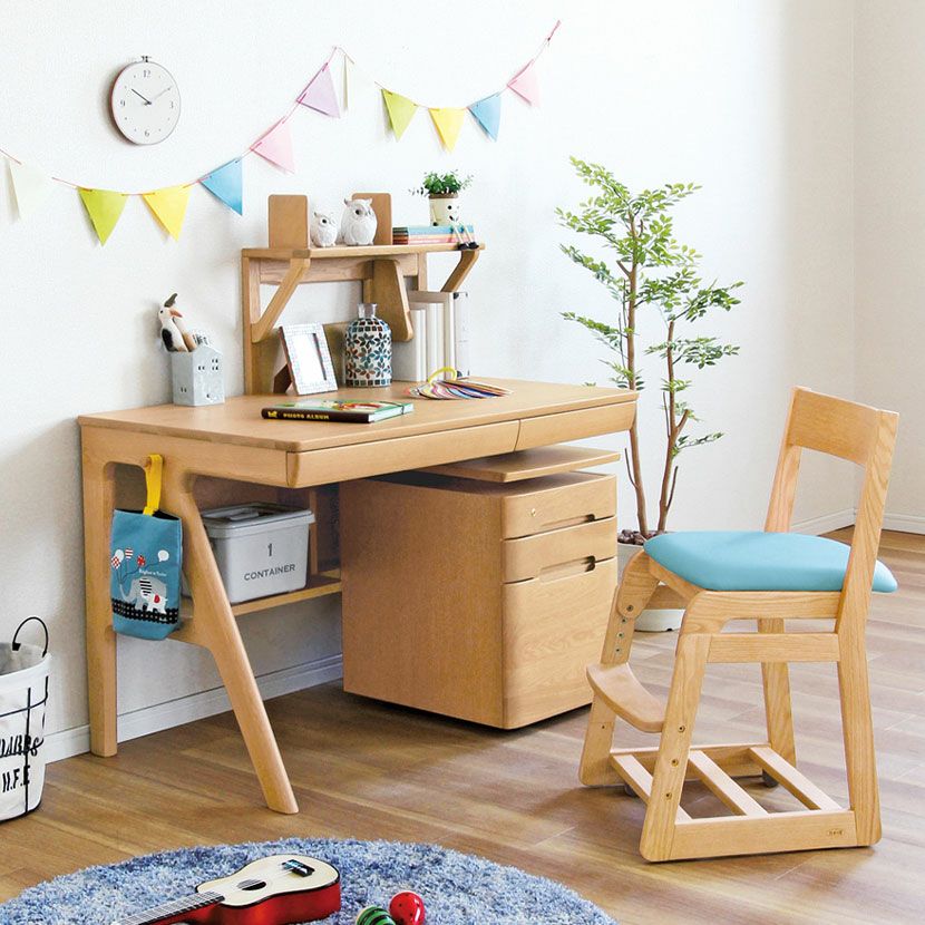 設置無料】幅110cm 浜本工芸 学習机 No.09 日本製 天然木 無垢材 ナラ