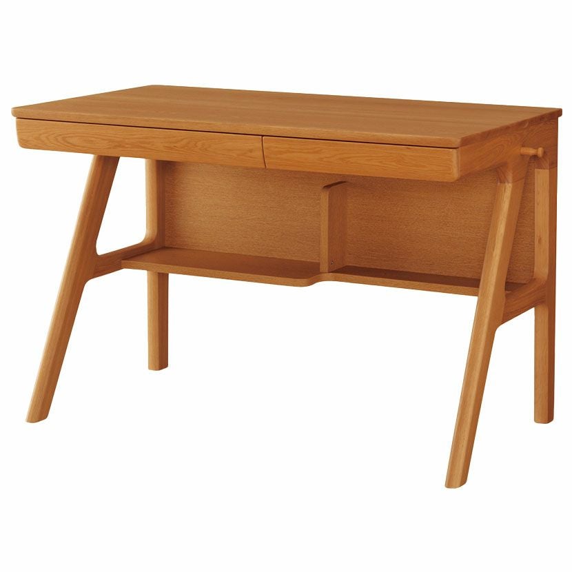 設置無料】幅110cm 浜本工芸 学習机 No.09 日本製 天然木 無垢材 ナラ