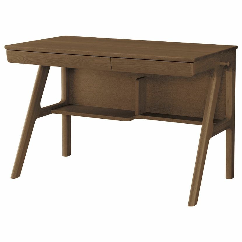 設置無料】幅110cm 浜本工芸 学習机 No.09 日本製 天然木 無垢材 ナラ