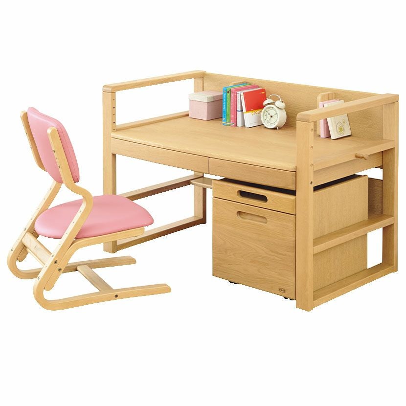 設置無料】浜本工芸 学習机セット 2点 No.28 (学習机1台＋書棚1台