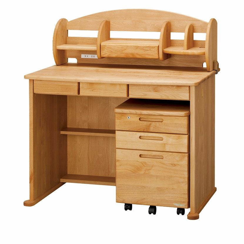 堀田木工所】幅100cm 木製 学習デスク 日本製 ダック 天然木 無垢材