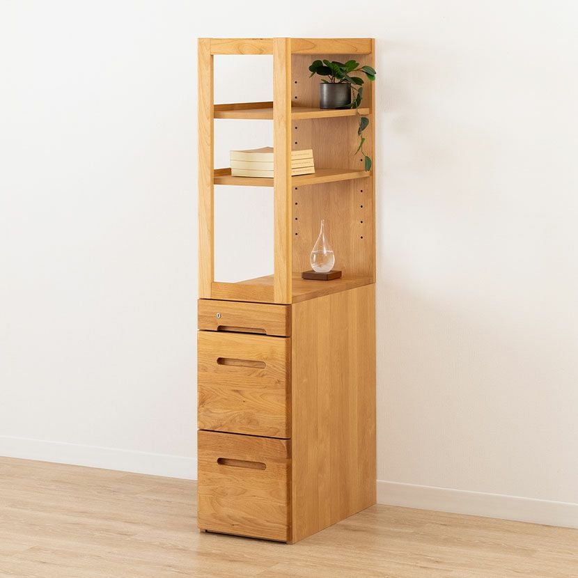 堀田木工所】 幅32.4cm サイン ラック上台 学習机 勉強机 アルダー材