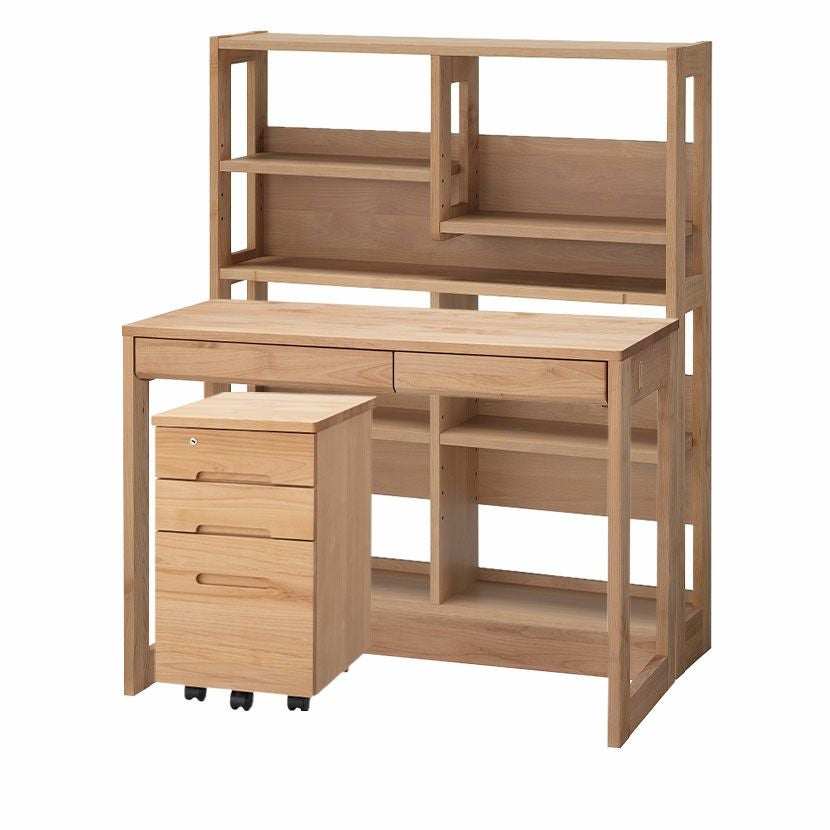 堀田木工所】 幅100cm カルロ 100ラック デスクシェルフ 学習机 勉強机