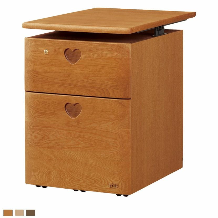 設置無料】浜本工芸 幅41.2cm No.89 移動袖A ワゴン キャスター付き