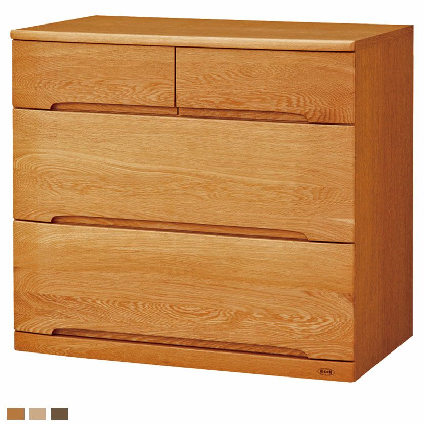 設置無料】浜本工芸 幅80cm No.5000 チェスト ローチェスト タンス