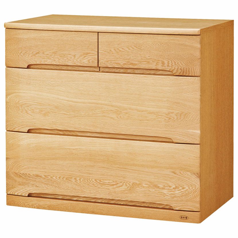 設置無料】浜本工芸 幅80cm No.5000 チェスト ローチェスト タンス