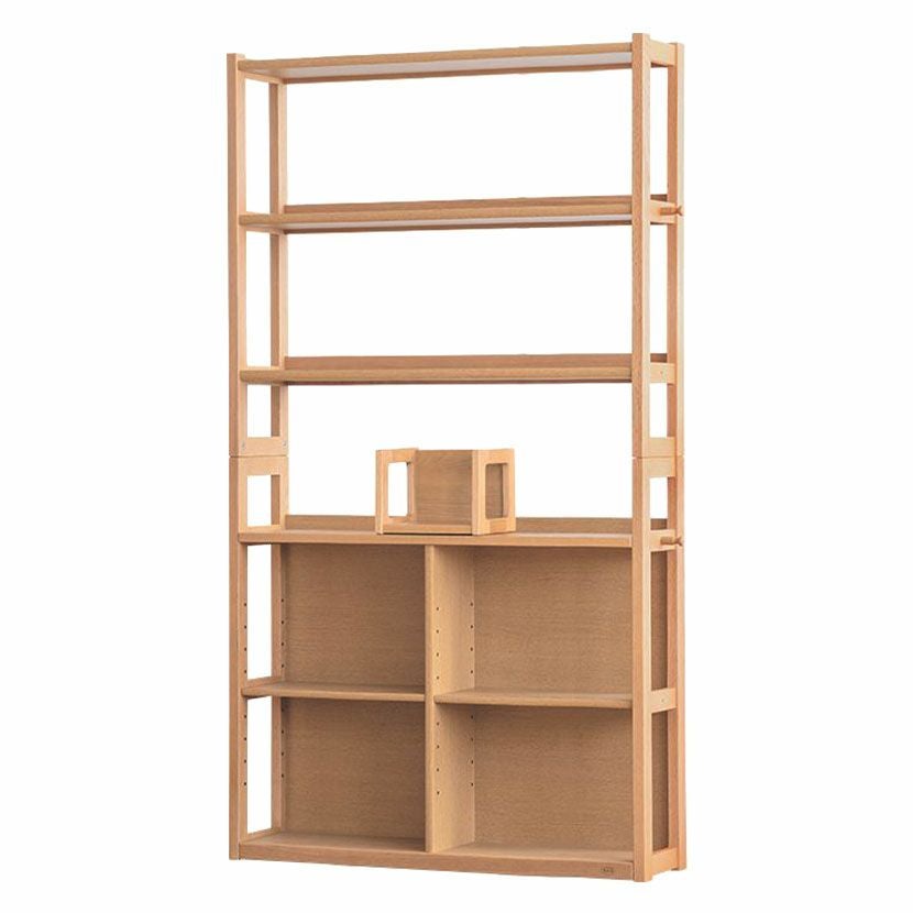 設置無料】浜本工芸 幅100cm 木製 本棚 高さ180cm No.28 書棚A 日本製