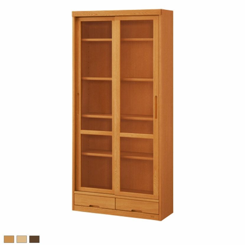 設置無料】浜本工芸 幅100cm 木製 本棚 高さ180cm No.28 書棚A 日本製