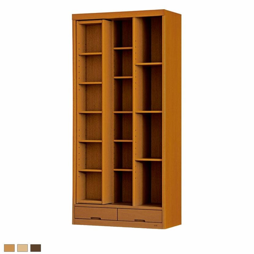 設置無料】浜本工芸 幅100cm 木製 本棚 高さ180cm No.28 書棚A 日本製