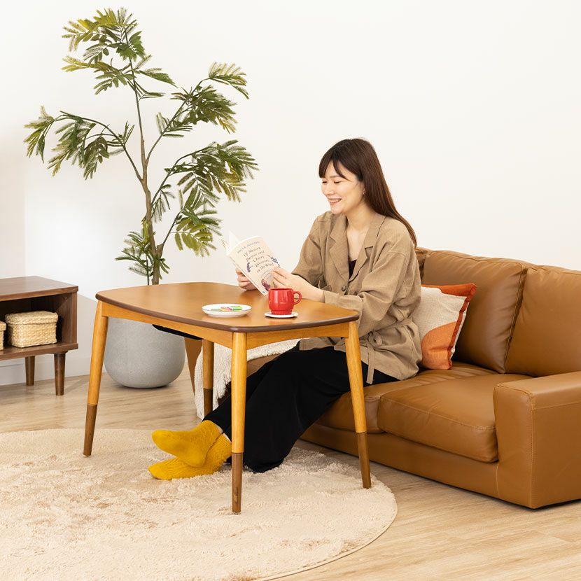 2WAY こたつテーブルセット 長方形 2点セット (こたつテーブル＋こたつ