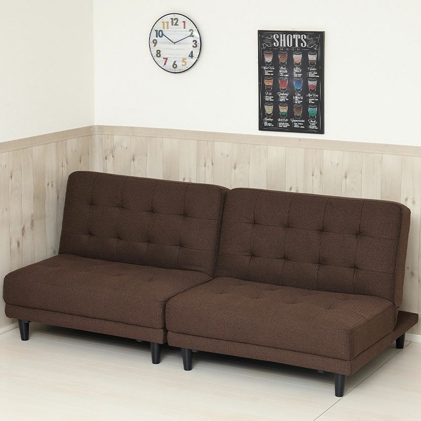 幅180cm 2人掛け ソファ ソファベッド リクライニング 離せる 多機能