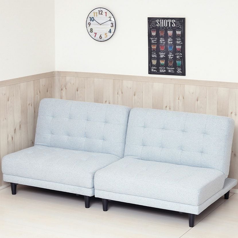 幅180cm 2人掛け ソファ ソファベッド リクライニング 離せる 多機能