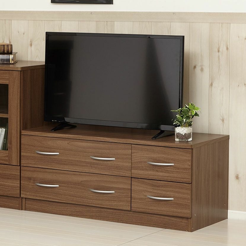 幅89.5cm ローチェスト ブルーム 木目調 引き出し付き 収納 チェスト