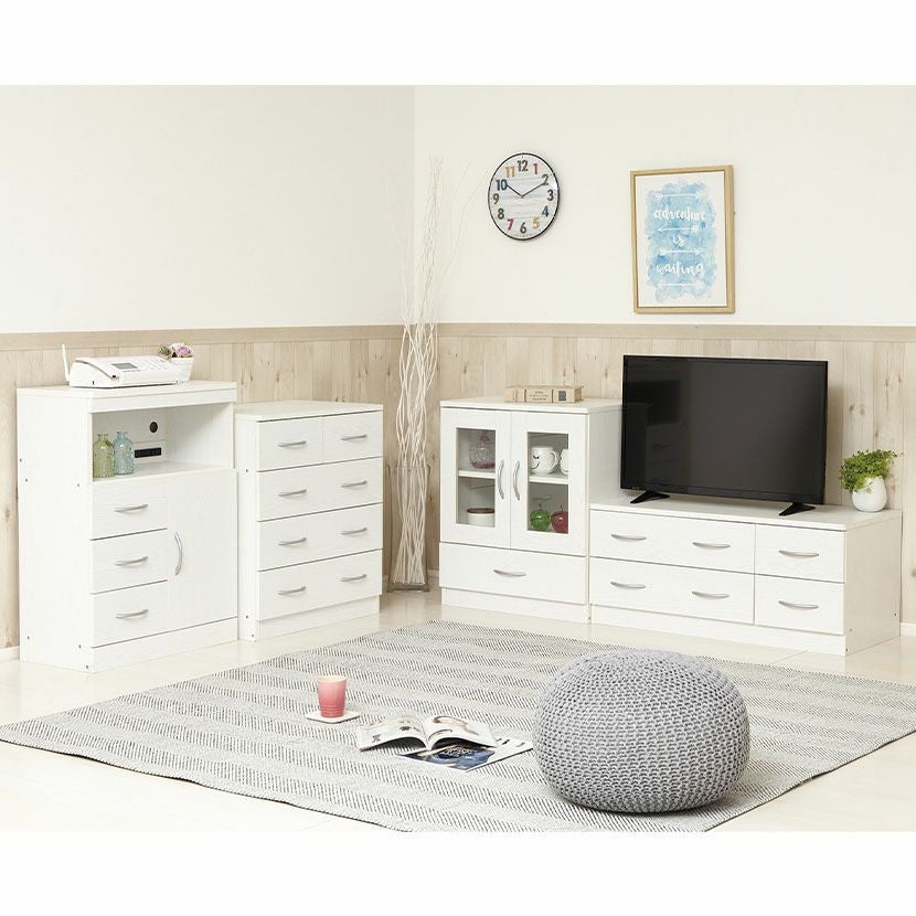 幅89.5cm ローチェスト ブルーム 木目調 引き出し付き 収納 チェスト