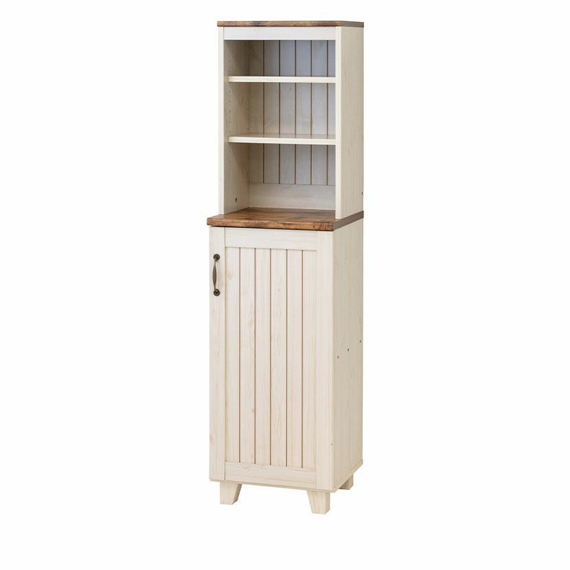 幅40cm カントリー ハイキャビネット キャビネット 食器棚 収納 隙間