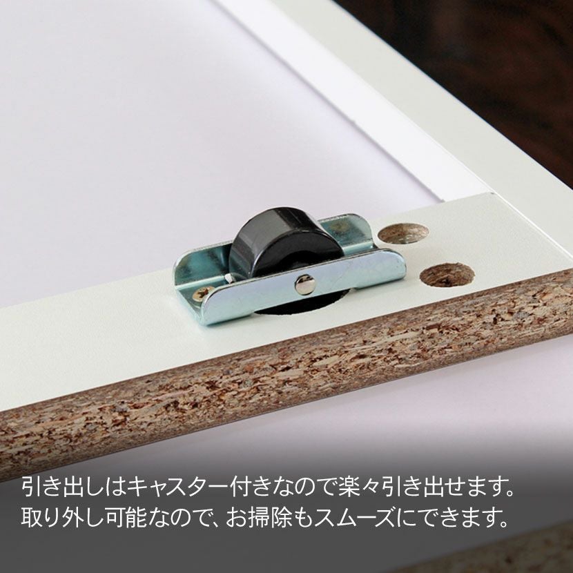 クイーンサイズ ルース ベッドフレーム 棚付き 左右付け替え可能