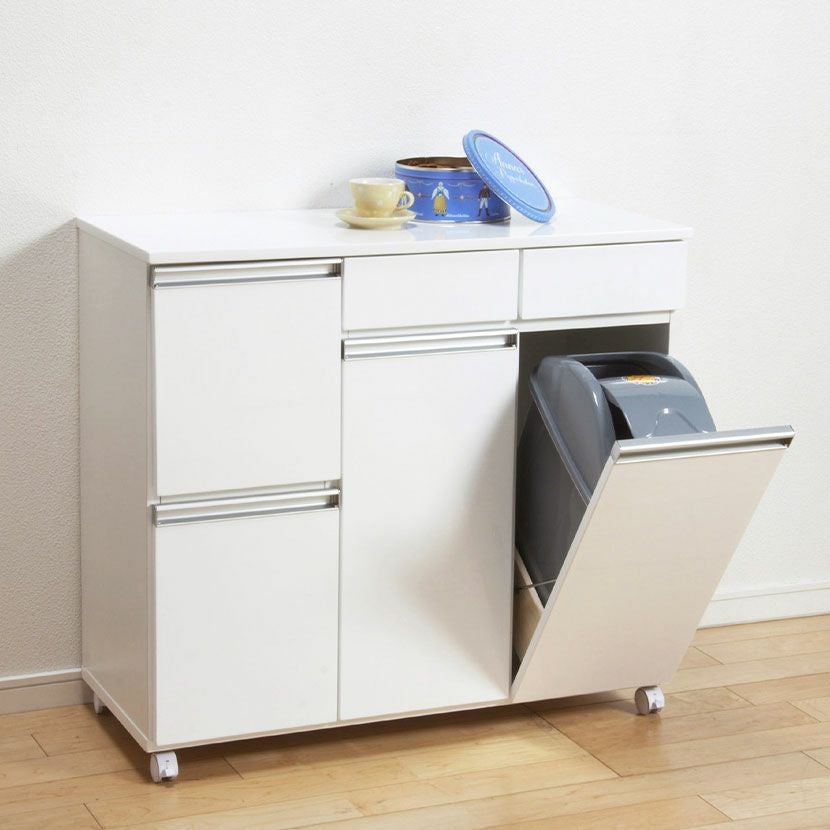 幅82cm ダストボックス4D ダイニング キッチン カウンター ゴミ箱 分別