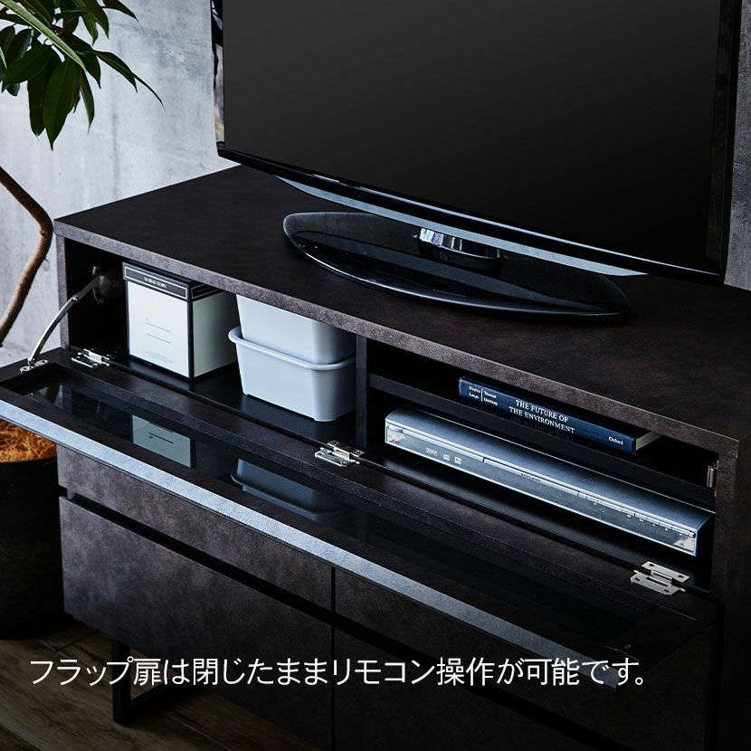 設置無料】幅80cm テレビボード ハイタイプ セラミック調 日本製