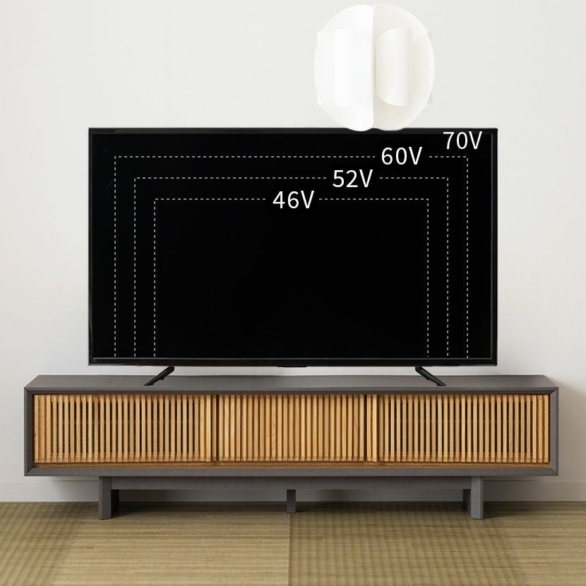 設置無料】幅180cm テレビ台 LUGA 木製 テレビボード 格子 ローボード