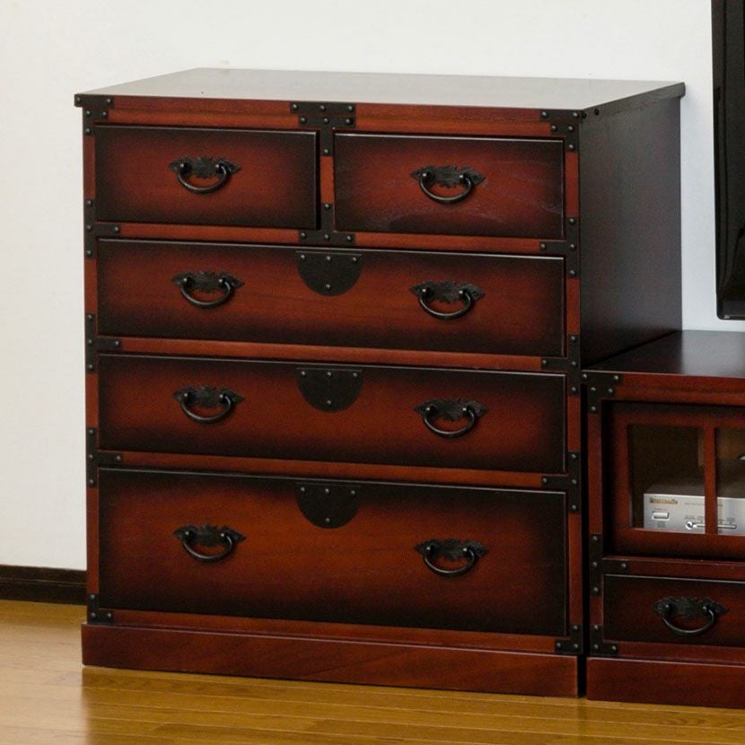 幅67cm 民芸 民芸調 和タンス 引出箪笥 和室 収納棚 洋服収納 衣類収納