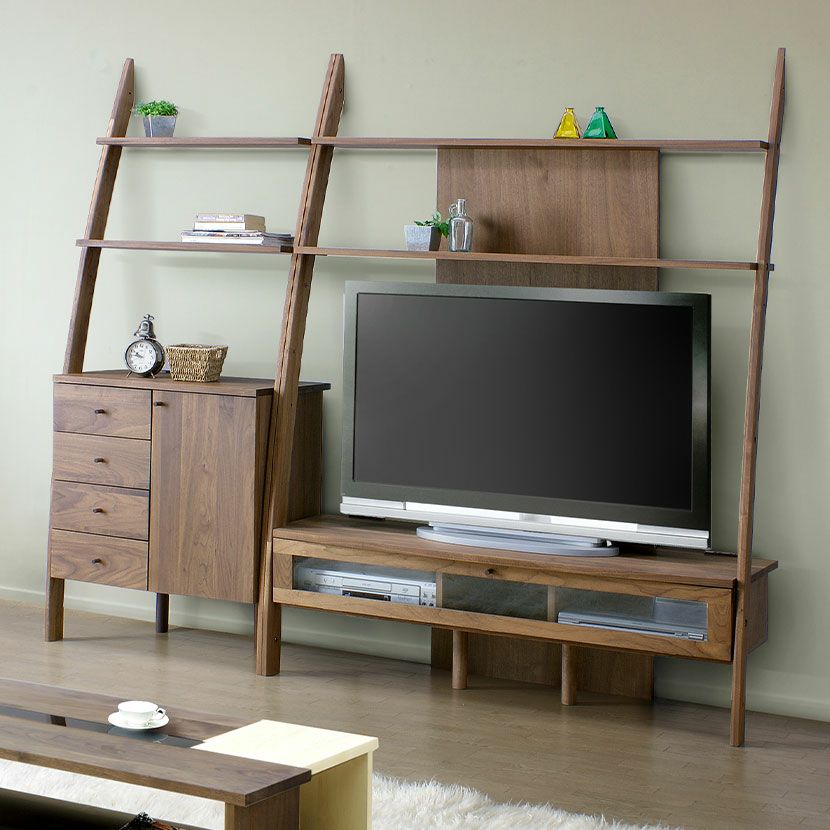 設置無料】幅135cm ハイタイプ テレビボード 天然木 | 暮らしのデザイン