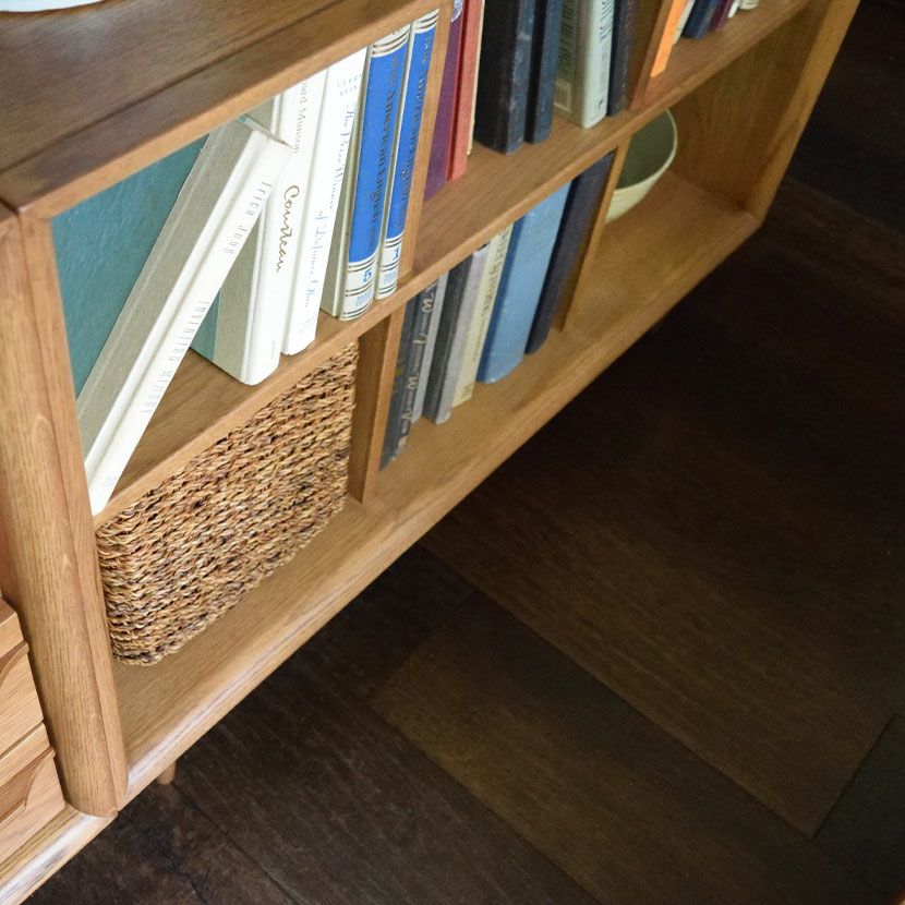 幅100cm オープンシェルフ 天然木 シェルフ 木製 チェスト 飾り棚