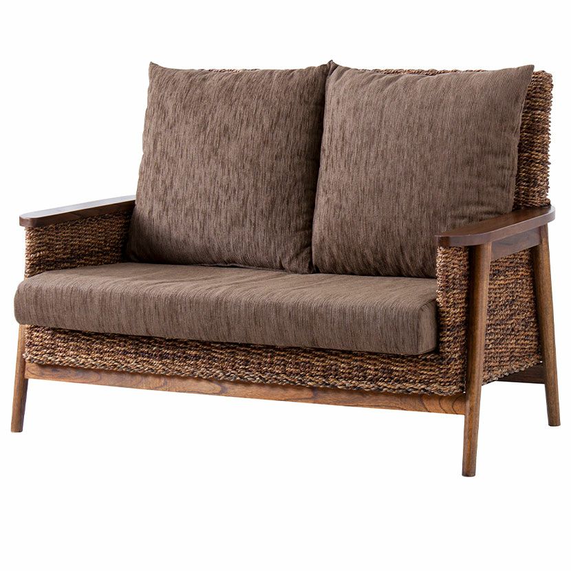 設置無料】幅131cm 2人掛け ソファ 2人掛けチェア アジアン リゾート