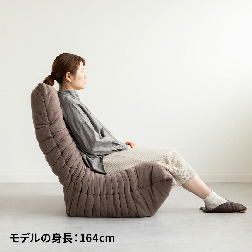 幅134cm 2人掛けソファ ローソファ リクライニング フロアチェア
