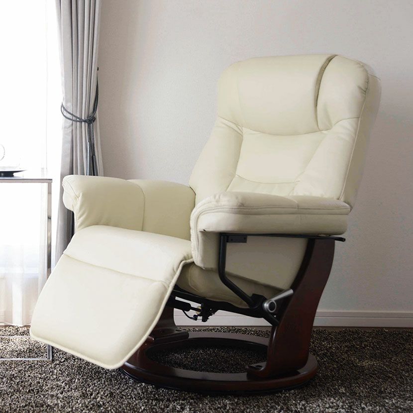 設置無料】幅80cm パーソナルチェア 合皮 PUレザー リクライニング