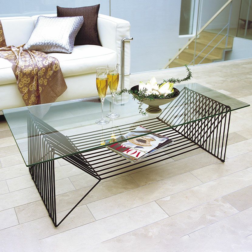 設置無料】幅120cm センターテーブル 天板 透明ガラス フレーム