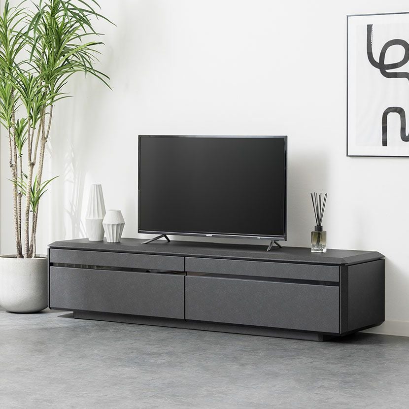 設置無料】幅180.5cm ローボード テレビボード テレビ台 セラミック調