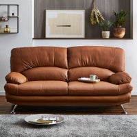 幅185cm 3人掛け ハイバック ソファ Sweet スイート 革 レザー ウレタン ポケットコイル ソファー リビングソファ おしゃれ モダン シンプル アイボリー ブラウン｜¥118,000の動画