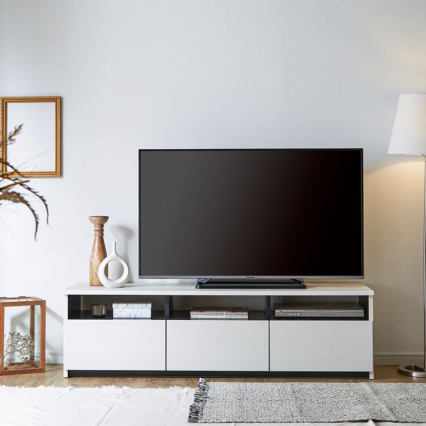 幅149.7cm 木目調 テレビボード リノア 日本製 ～55型対応 tv台 引出し