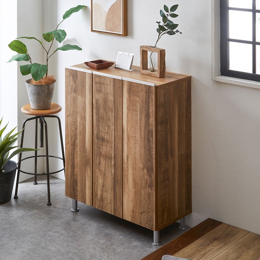 幅60cm ルーバーシューズボックス (オープントップ) ルーバー扉 玄関